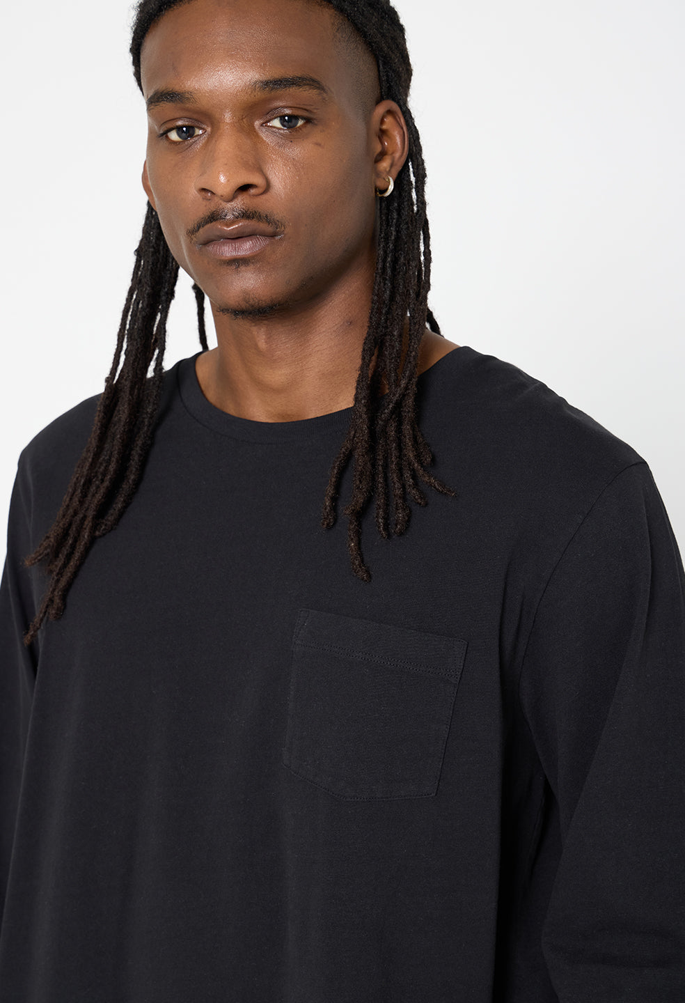 Air Spun LS Beach Pocket Tee / Black