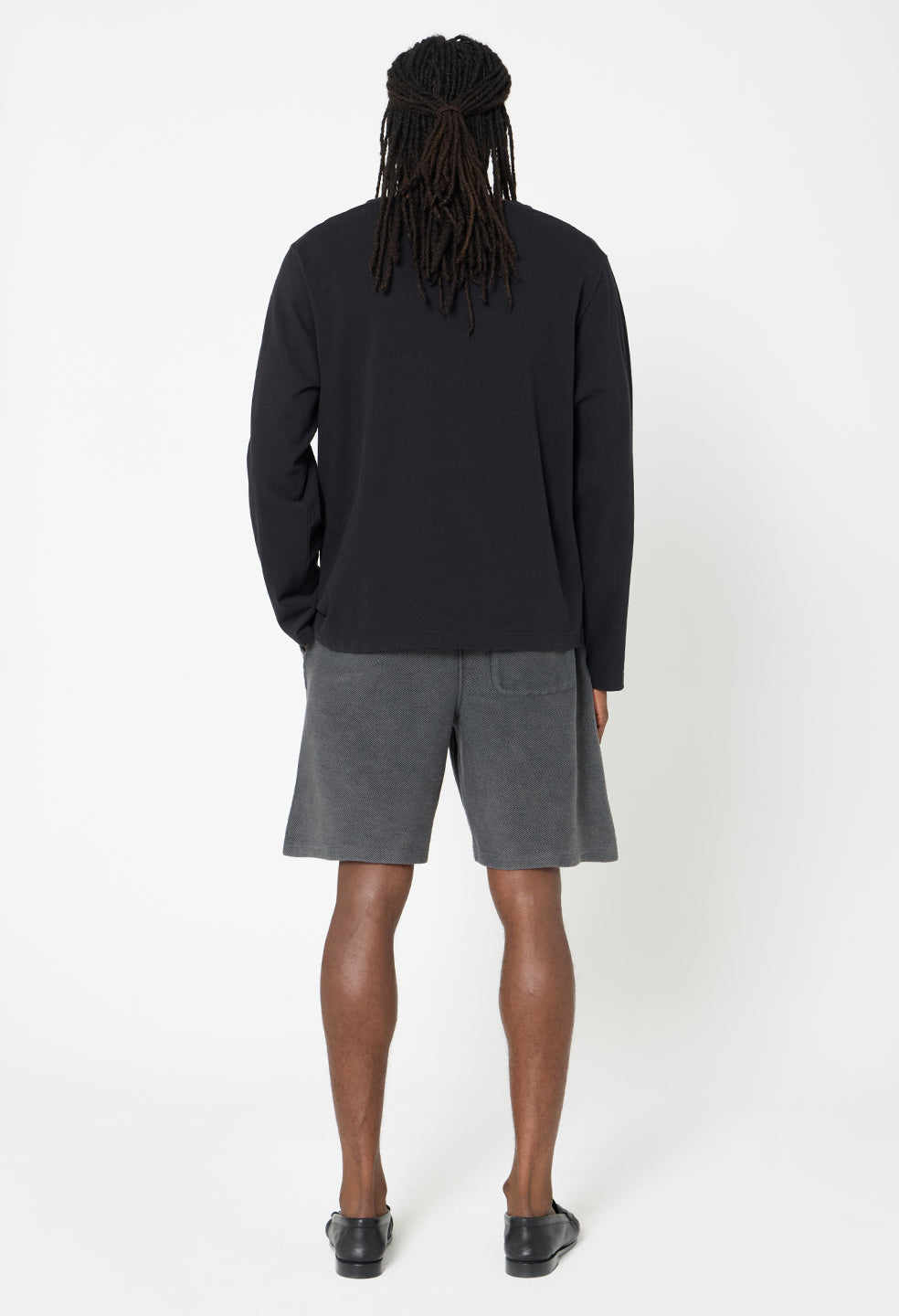 Reverse Terry Shorts / Washed Black