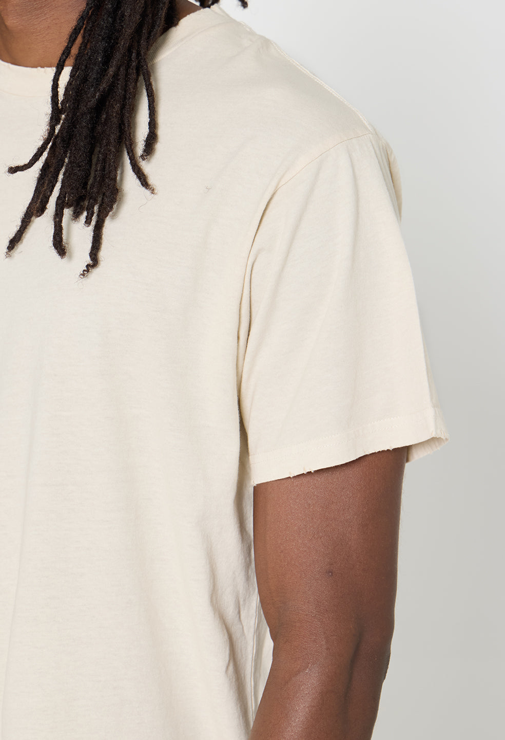 Folsom Cropped Tee / Washed Salt