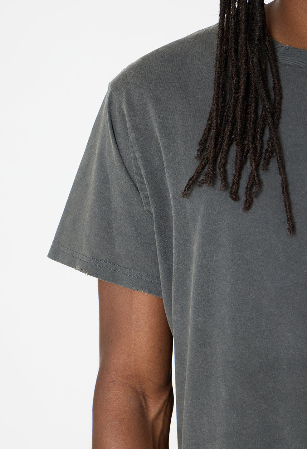 Folsom Cropped Tee / Washed Black