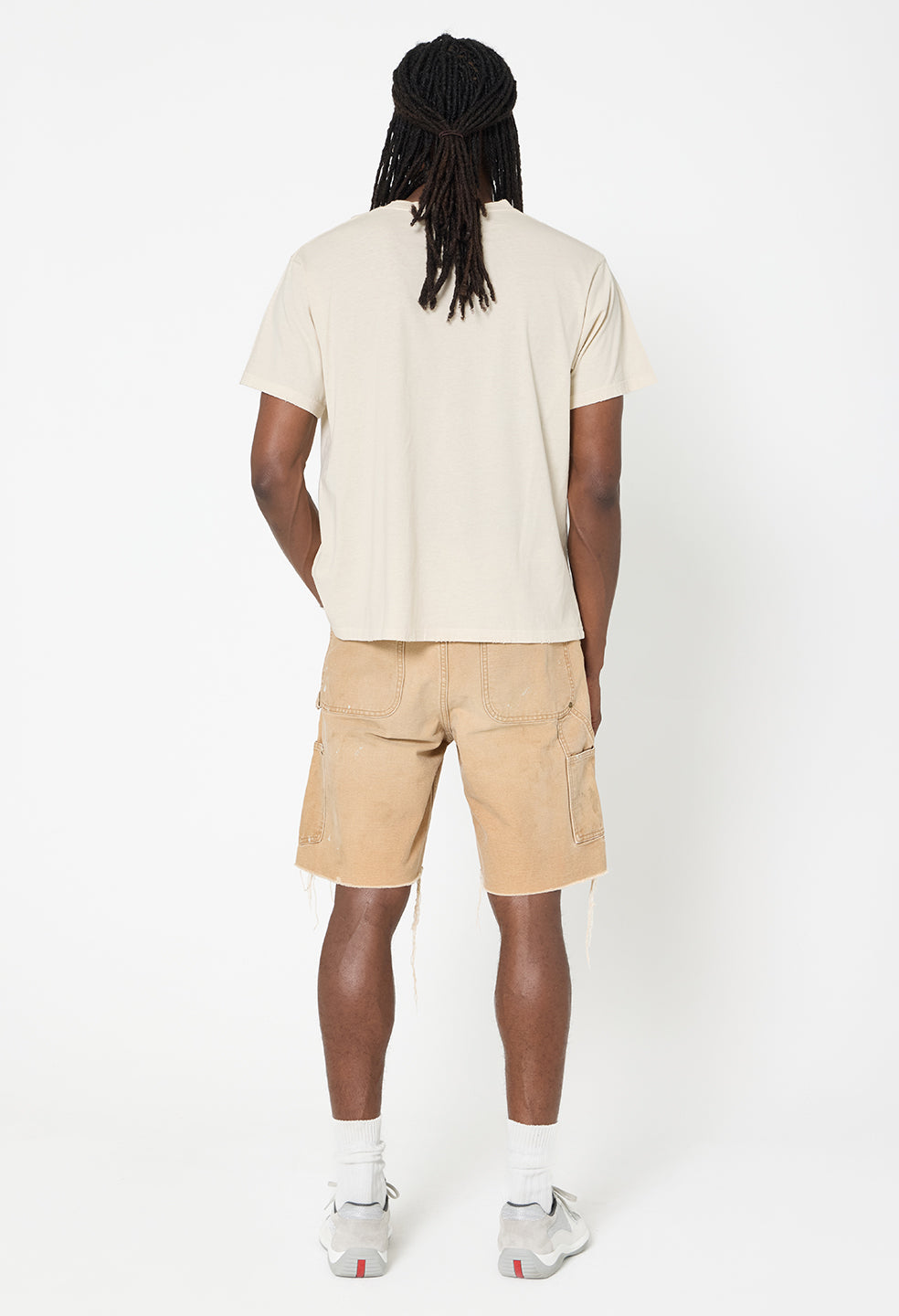 Folsom Cropped Tee / Washed Salt