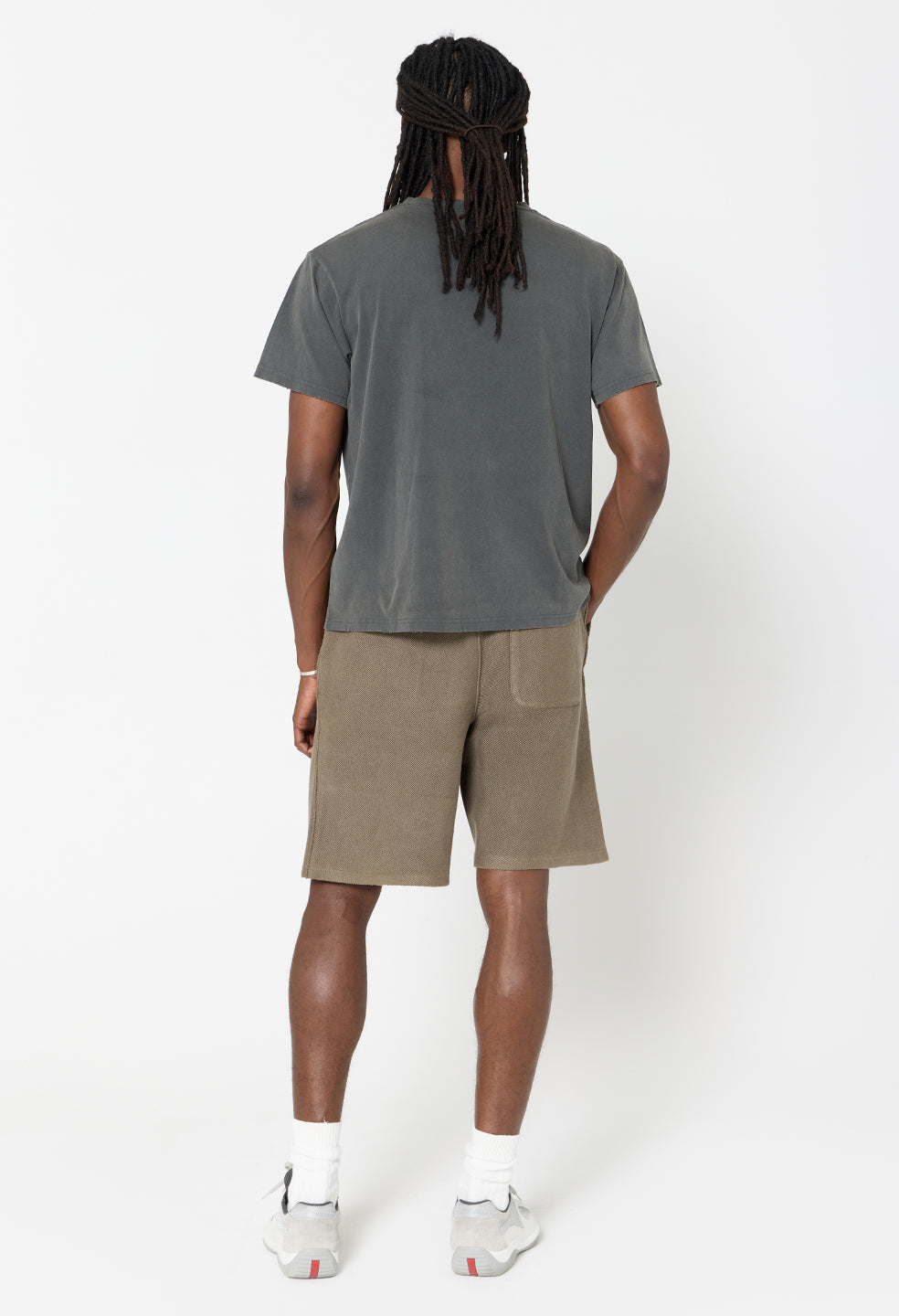 Folsom Cropped Tee / Washed Black