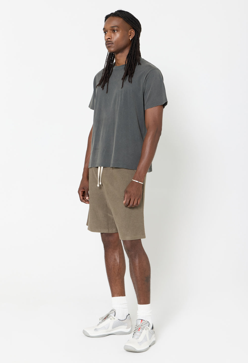 Folsom Cropped Tee / Washed Black