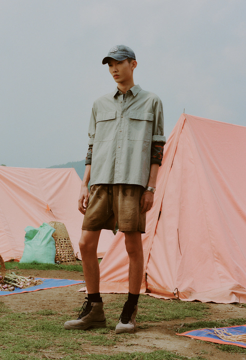 Cotton Himalayan Work Shirt / Tan