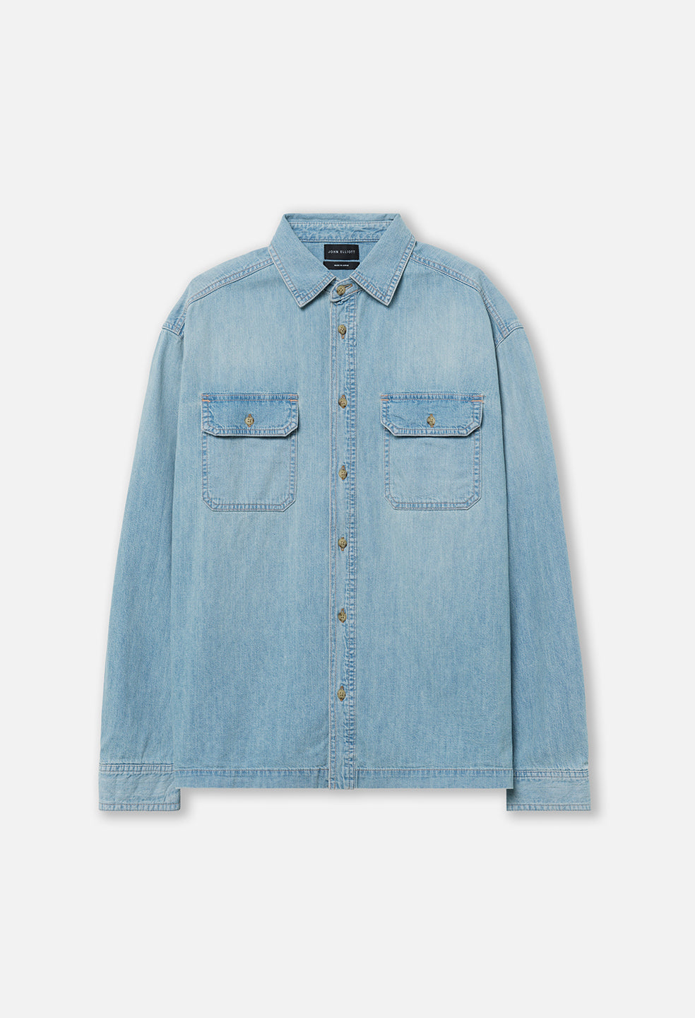 john elliott tobacco shirt John Elliott Princeton Work Shirt