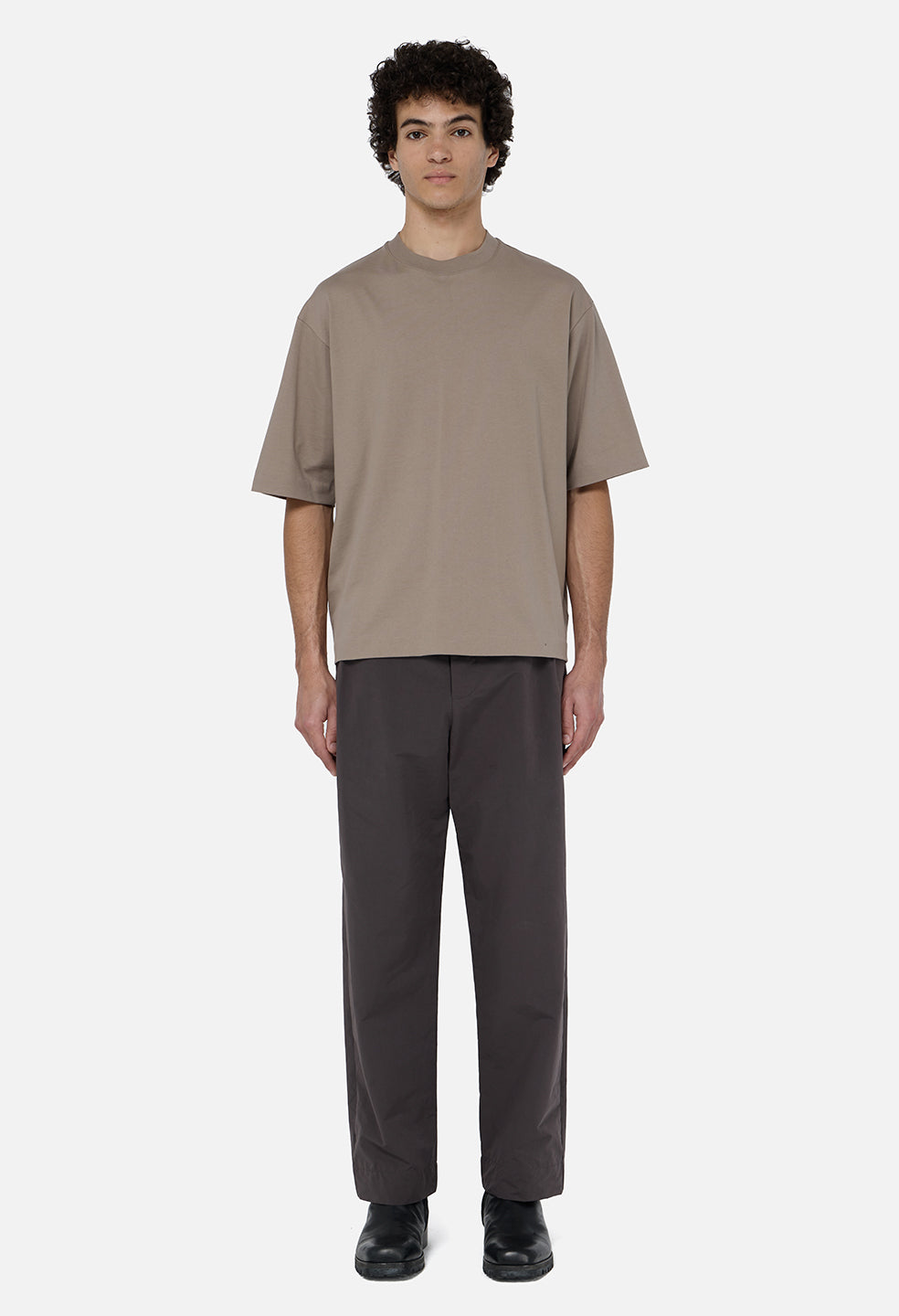 Vero Brushed Nylon Lounge Pant / Charcoal