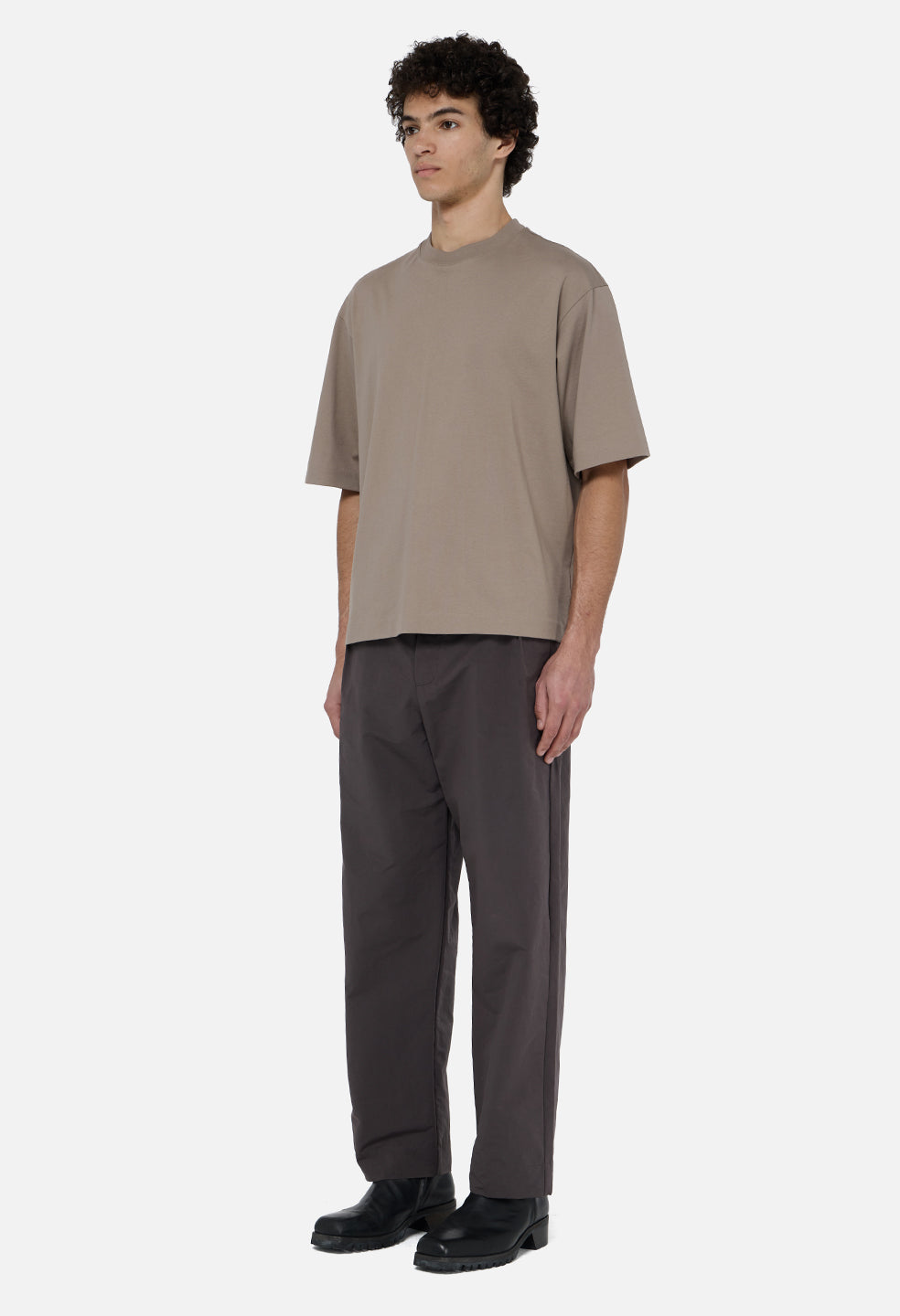 Vero Brushed Nylon Lounge Pant / Charcoal