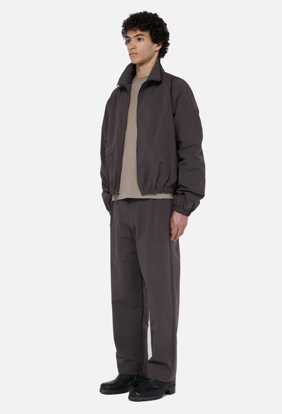 ジャケット・アウター etavirp nylon jacket&pants charcoal L Vero Brushed Nylon Zip Jacket / Charcoal