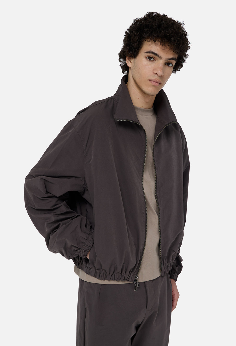 ［美品］ジョンエリオット　ナイロンジャケット Vero Brushed Nylon Zip Jacket / Charcoal