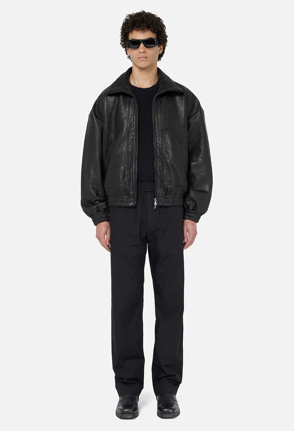 Leather Lautner Jacket / Black