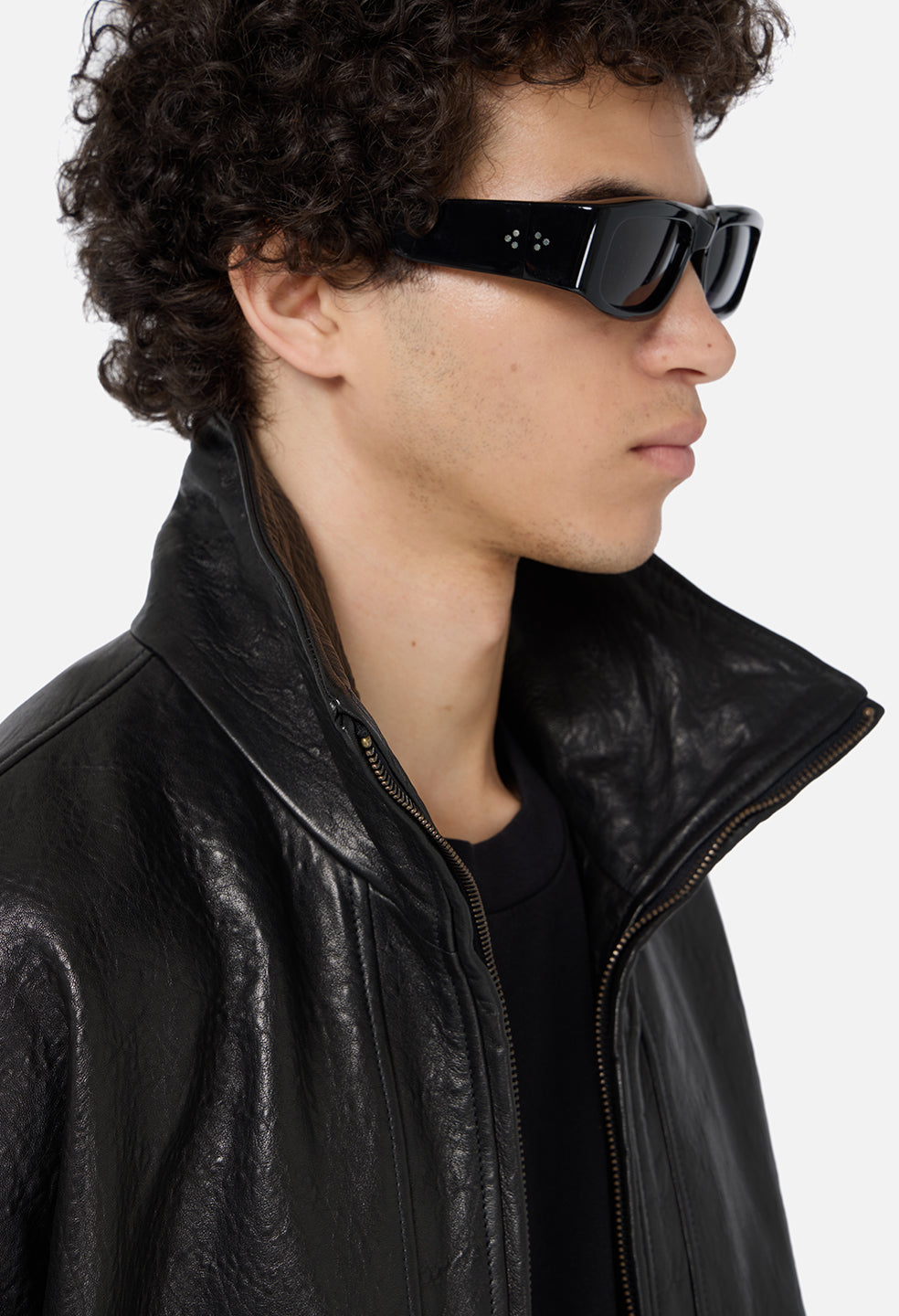Leather Lautner Jacket / Black