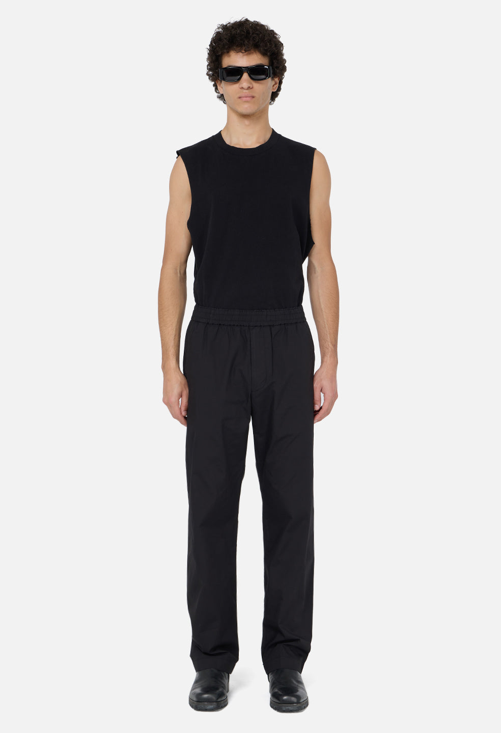 Cotton Easy Trouser / Black