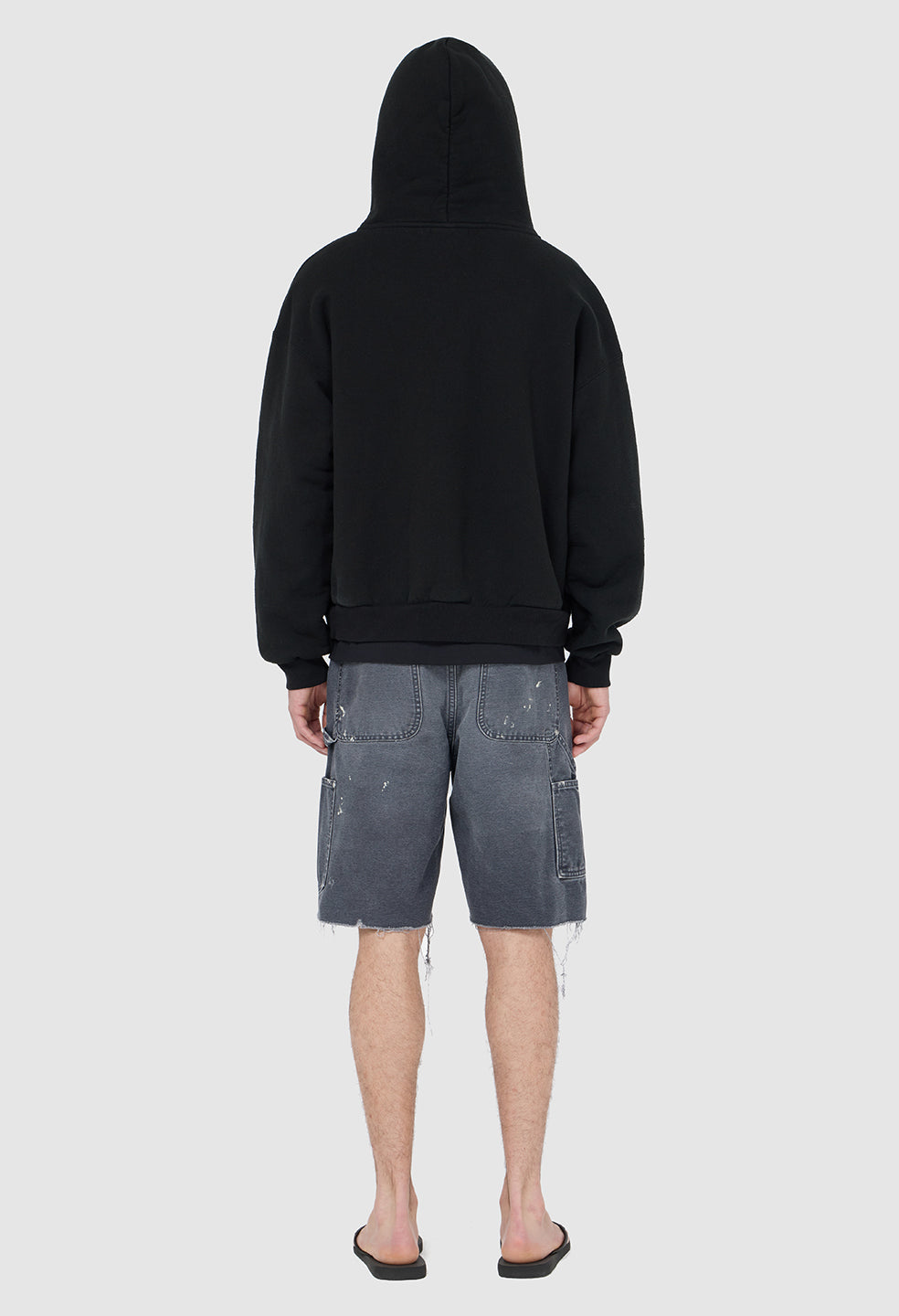 Desert Snow Cut-Off Work Short / Washed Black
