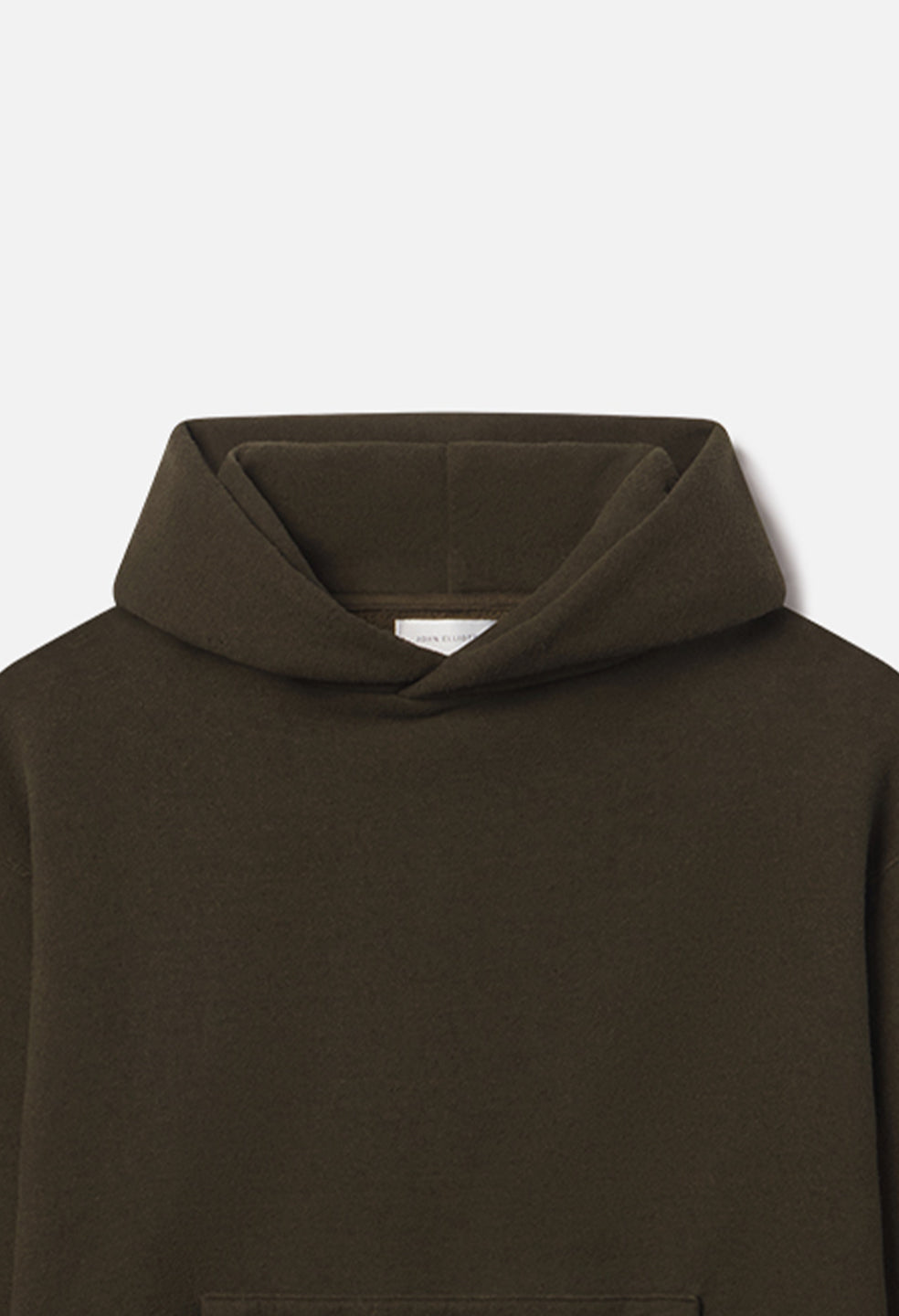 Silk Noil Hoodie / Olive