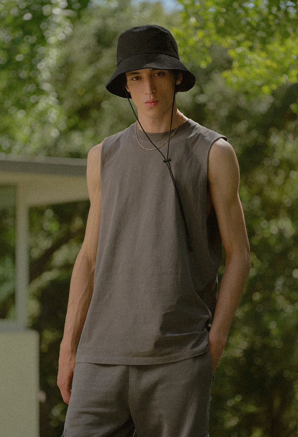 Platoon Cut-Off Tee / Washed Black