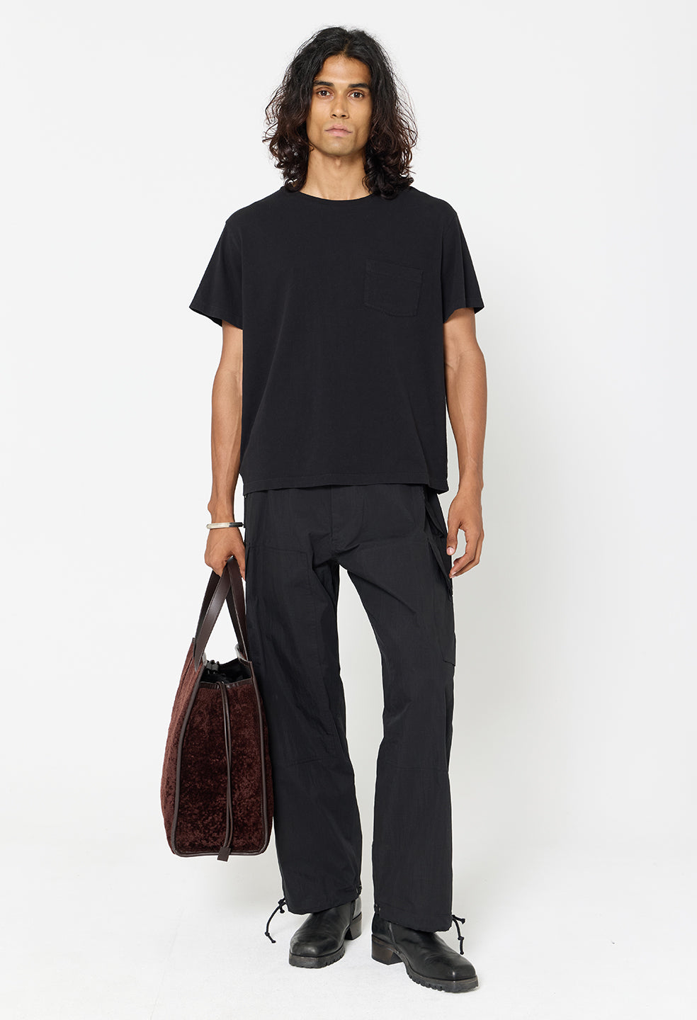 Air Spun Beach Pocket Tee / Black