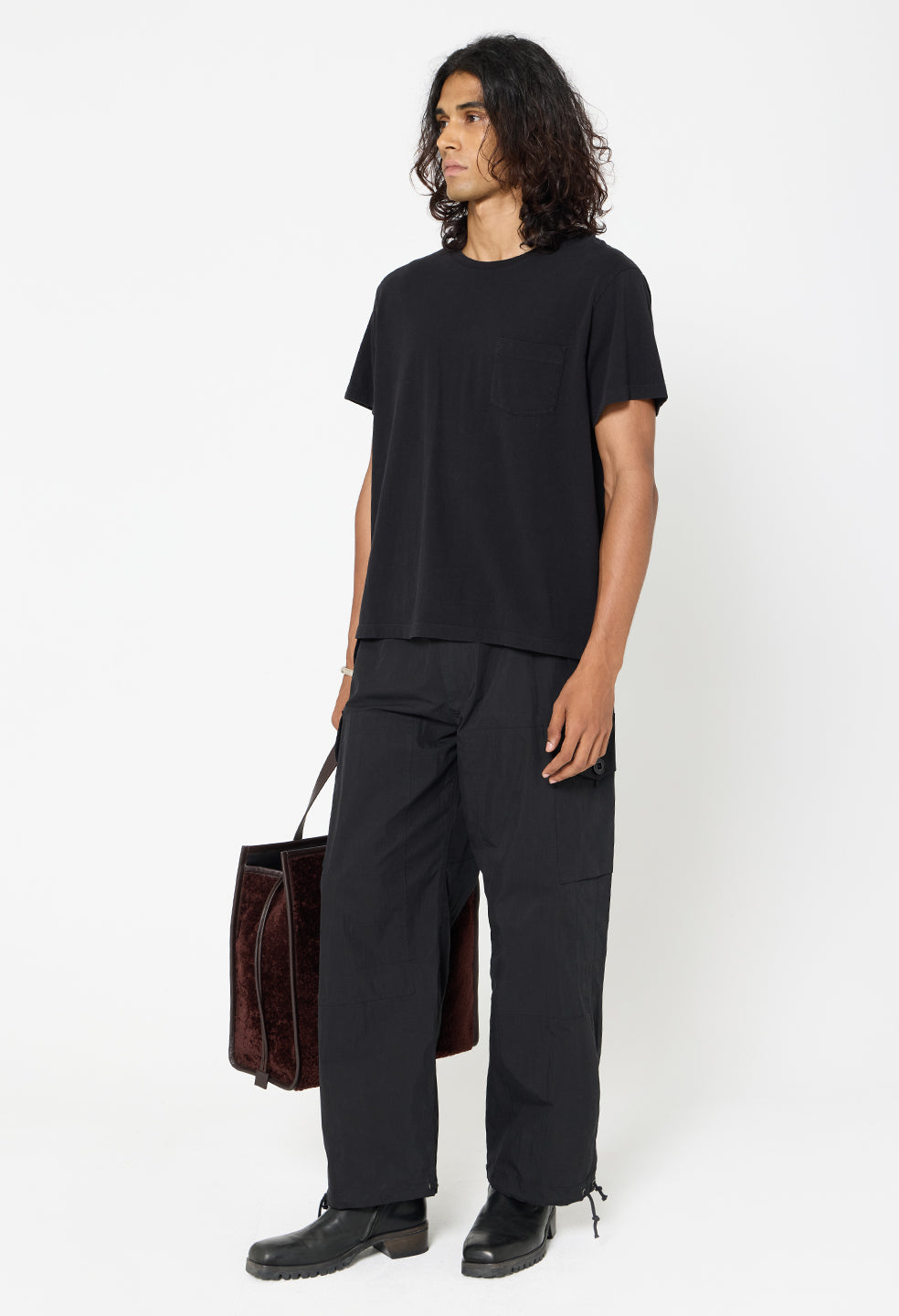 Air Spun Beach Pocket Tee / Black