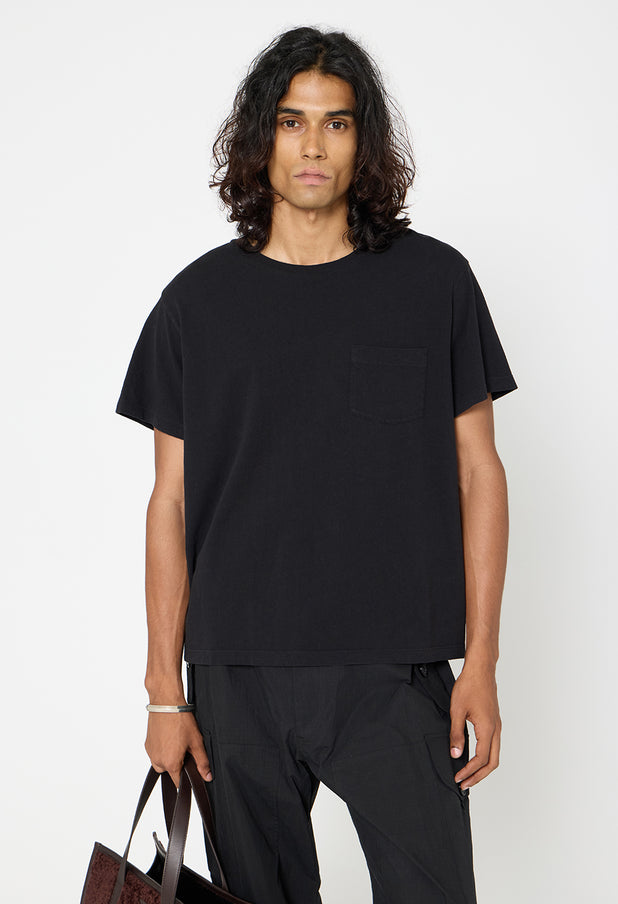 Air Spun Beach Pocket Tee / Black