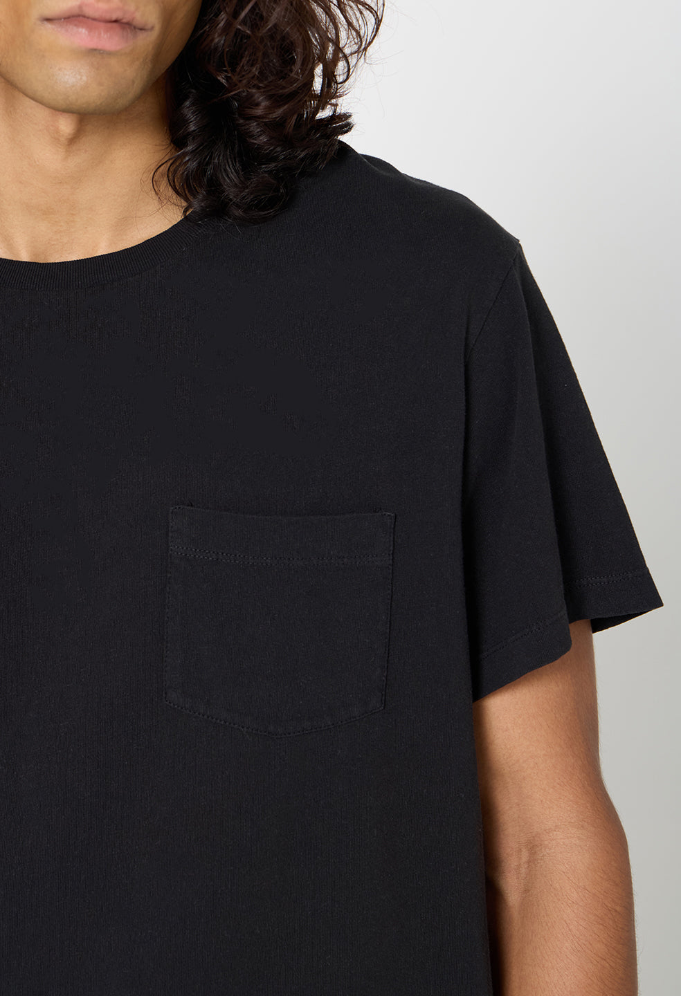 Air Spun Beach Pocket Tee / Black
