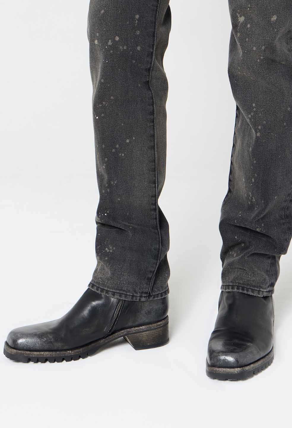 Square Toe Boot / Vintage Black