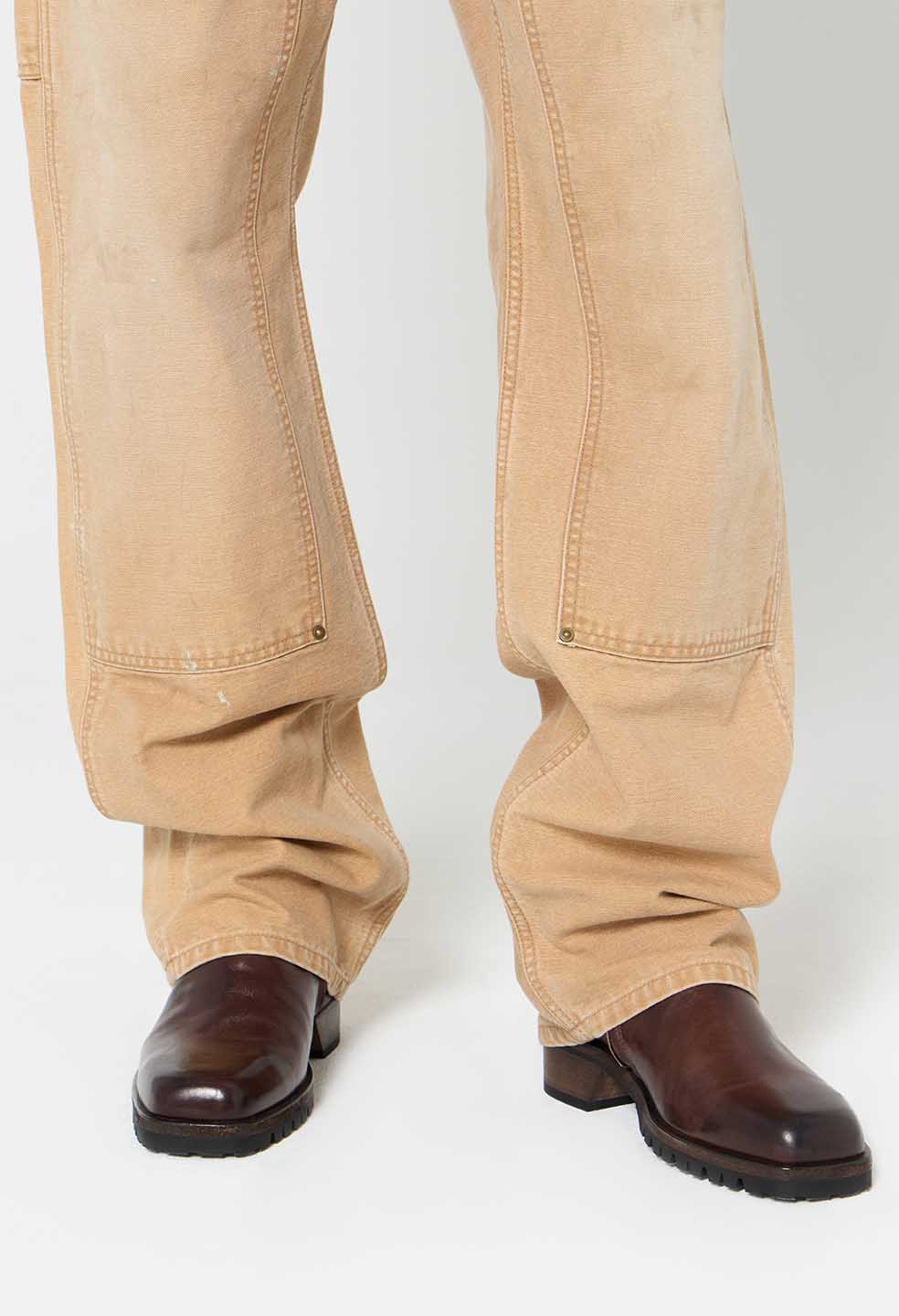 Square Toe Boot / Sepia