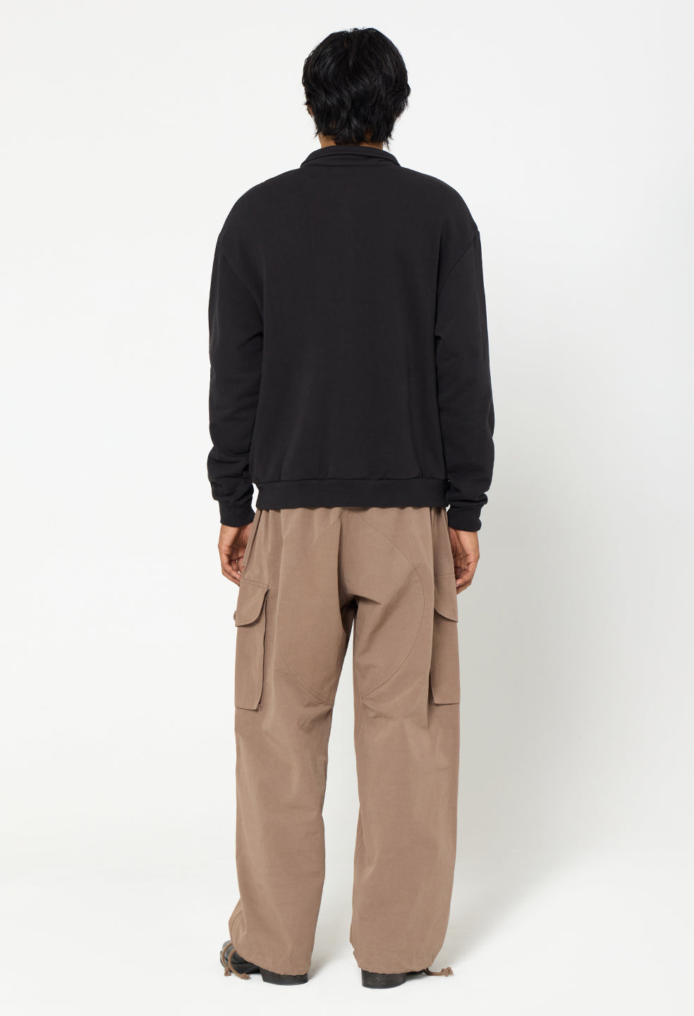 Thornton Mock Half Zip / Black