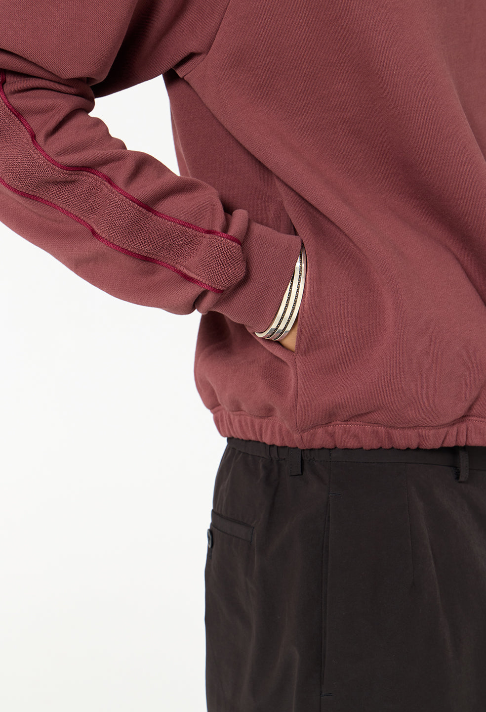 Track Half Zip / Oxblood