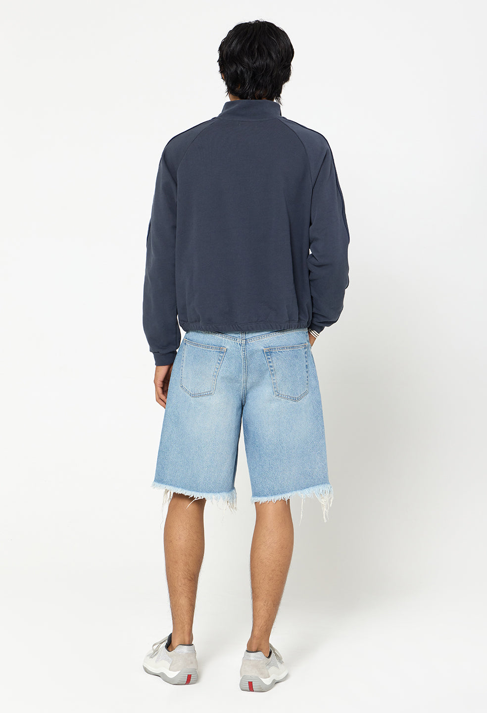 Track Half Zip / Oxford Navy