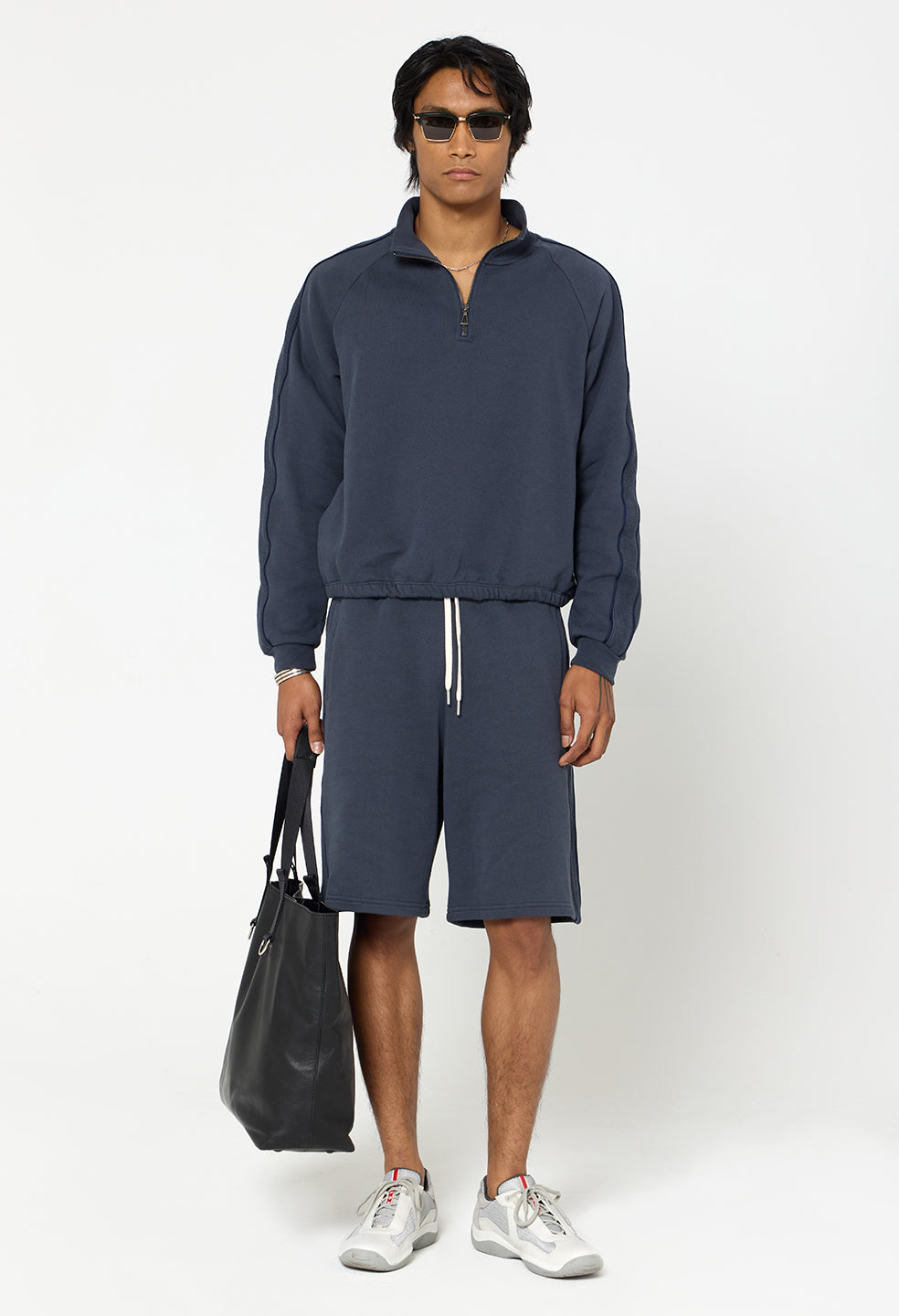 Track Shorts / Oxford Navy
