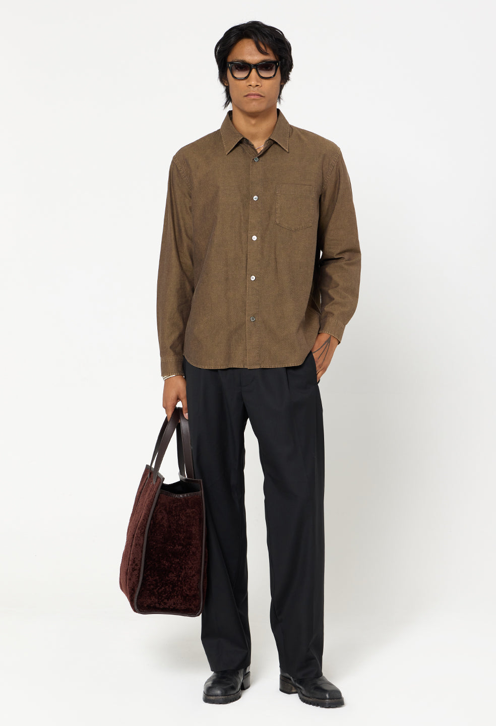 Kersey Cloak Button Up / Mocha