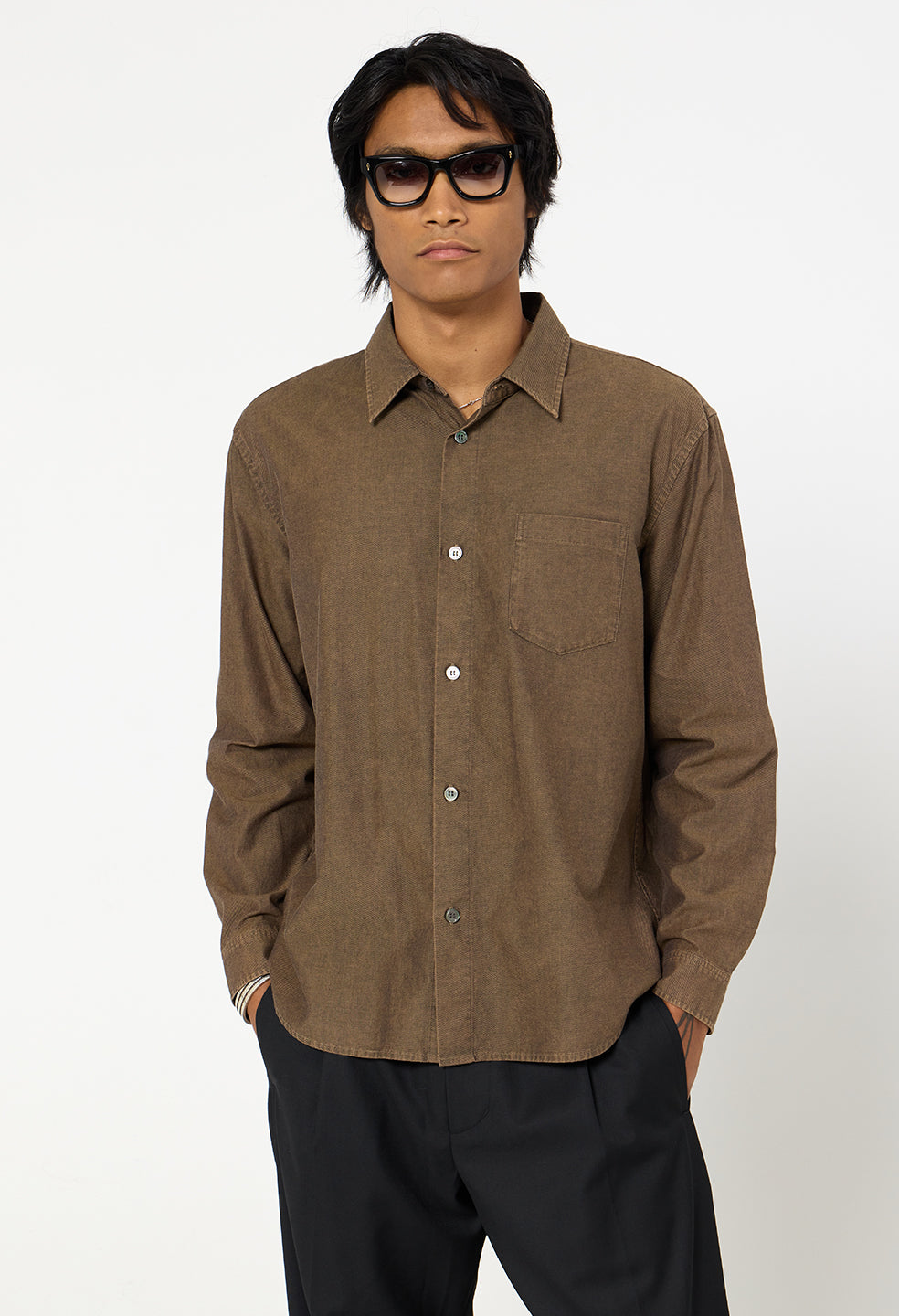 Kersey Cloak Button Up / Mocha