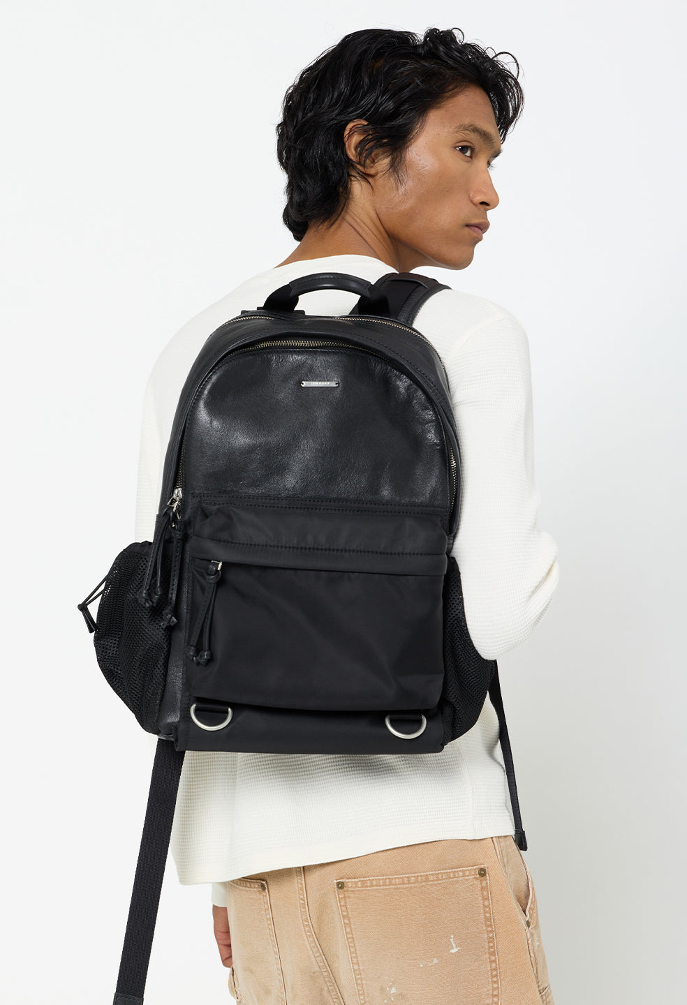 Leather Modular Backpack / Black