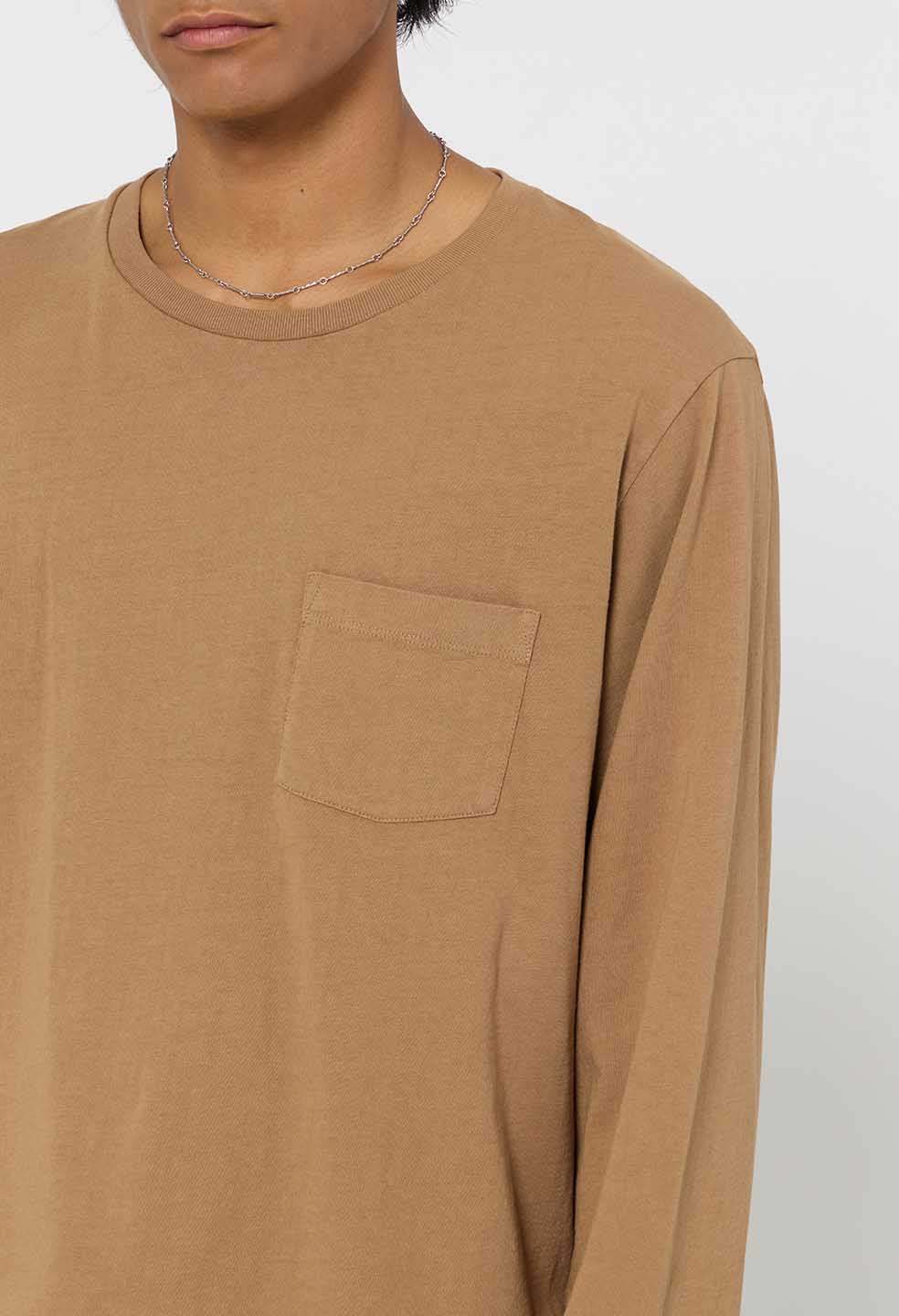 Air Spun LS Beach Pocket Tee / Latte