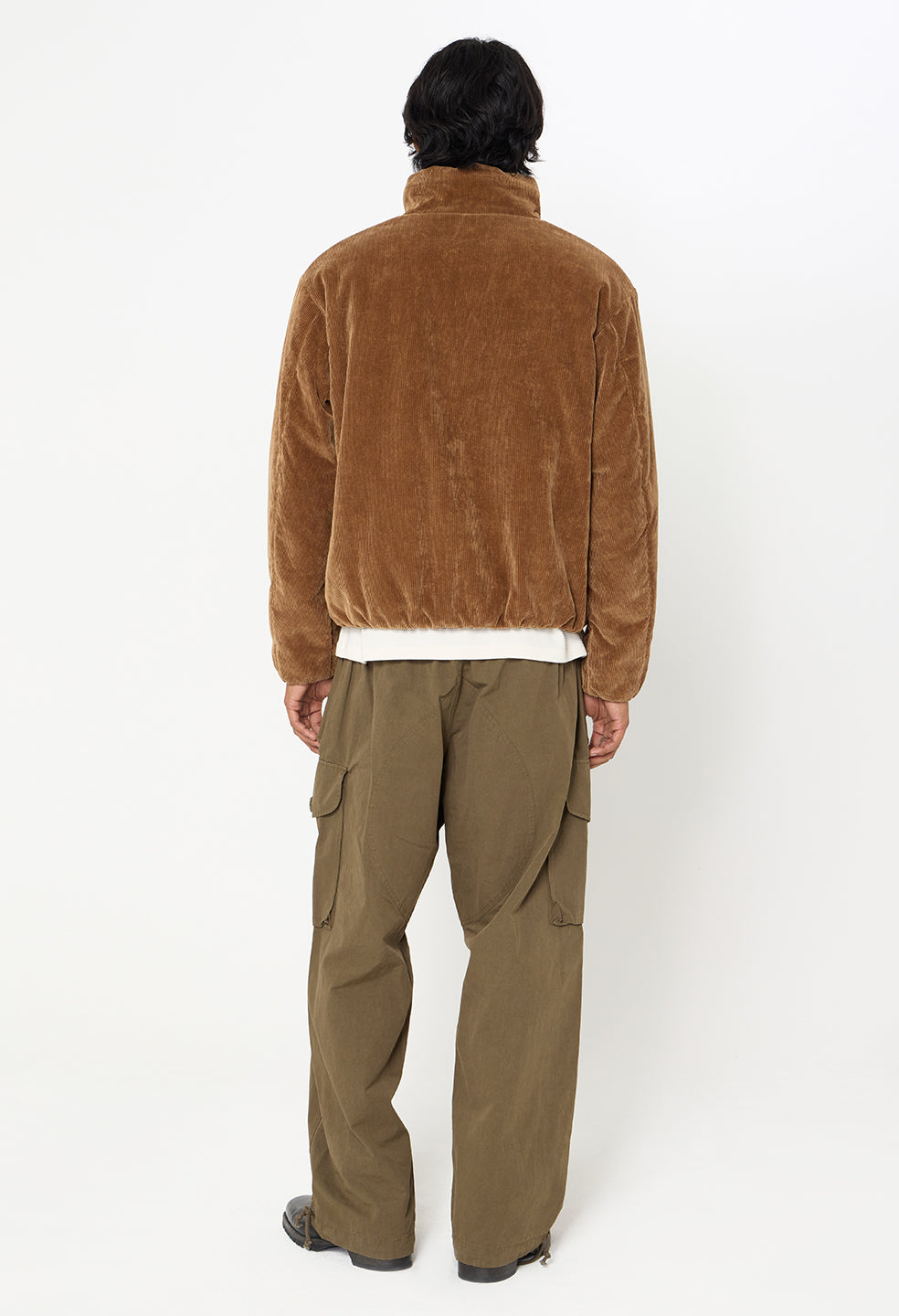 Corduroy Puffer Jacket / Bronze