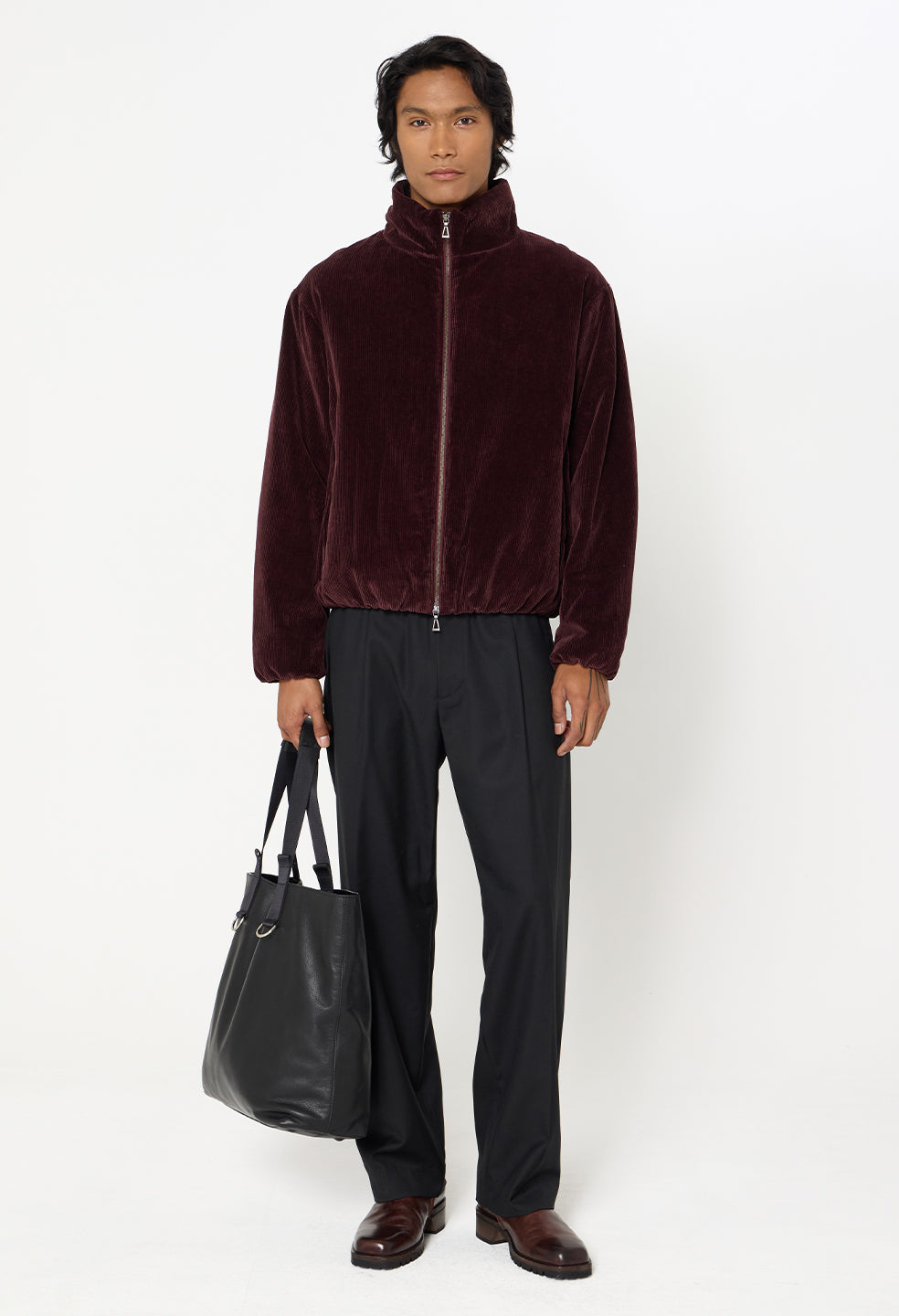 Corduroy Puffer Jacket / Oxblood