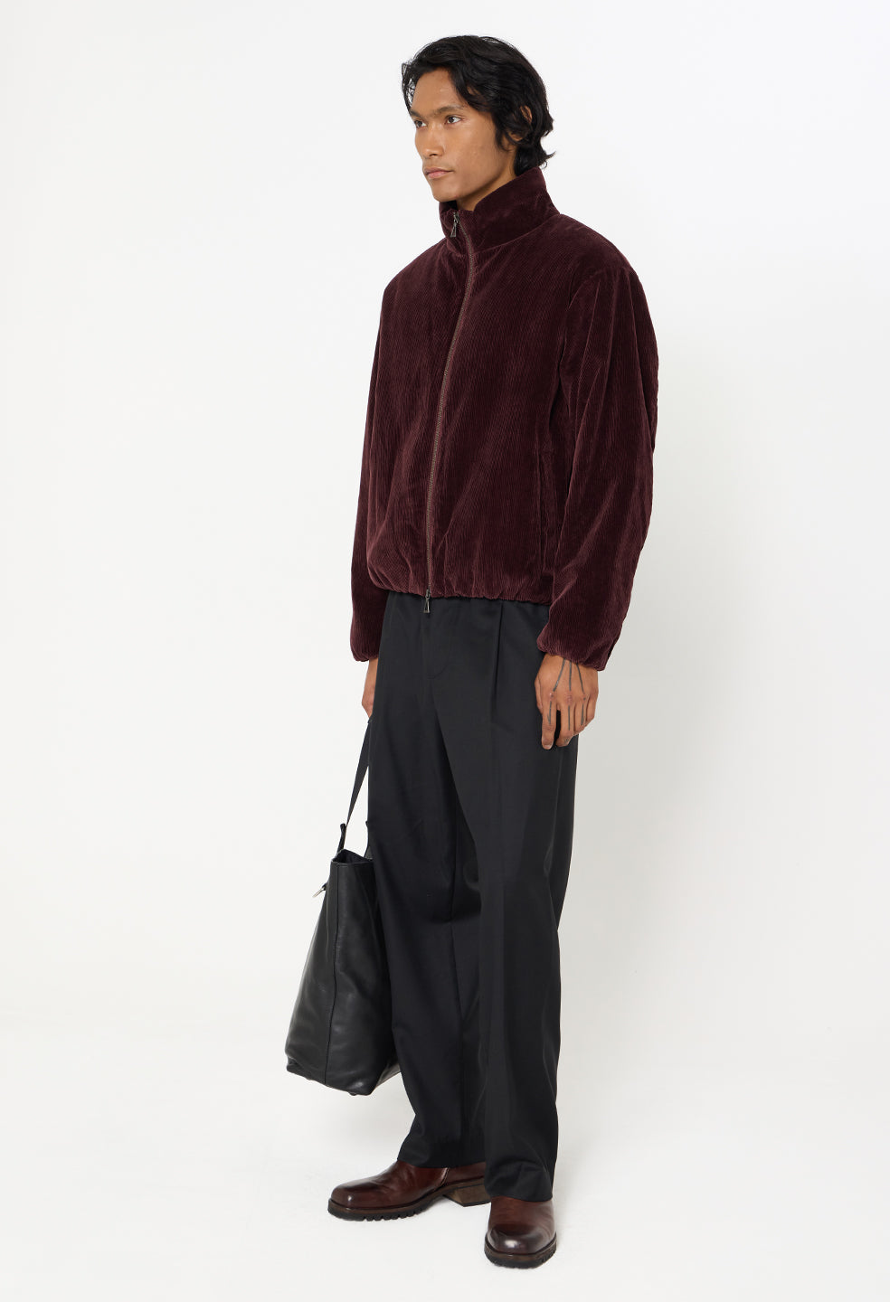 Corduroy Puffer Jacket / Oxblood