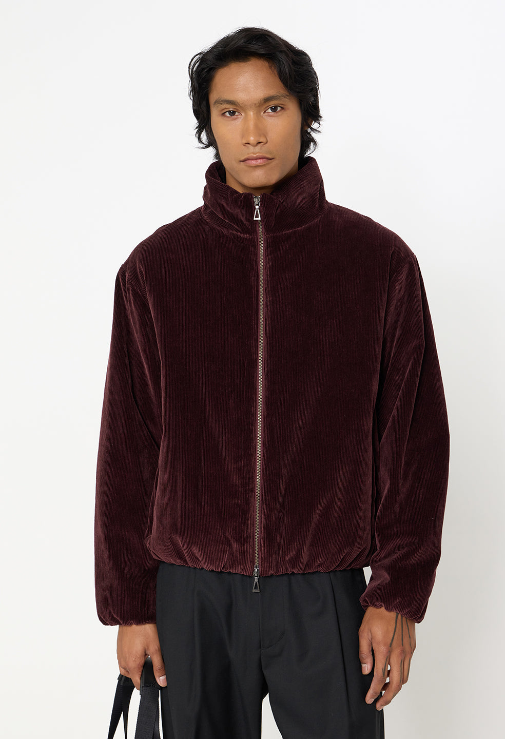 Corduroy Puffer Jacket / Oxblood