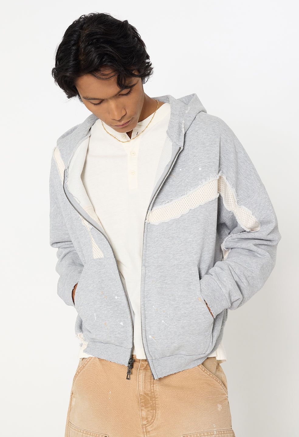 Kintsugi Full-Zip / Heather Grey