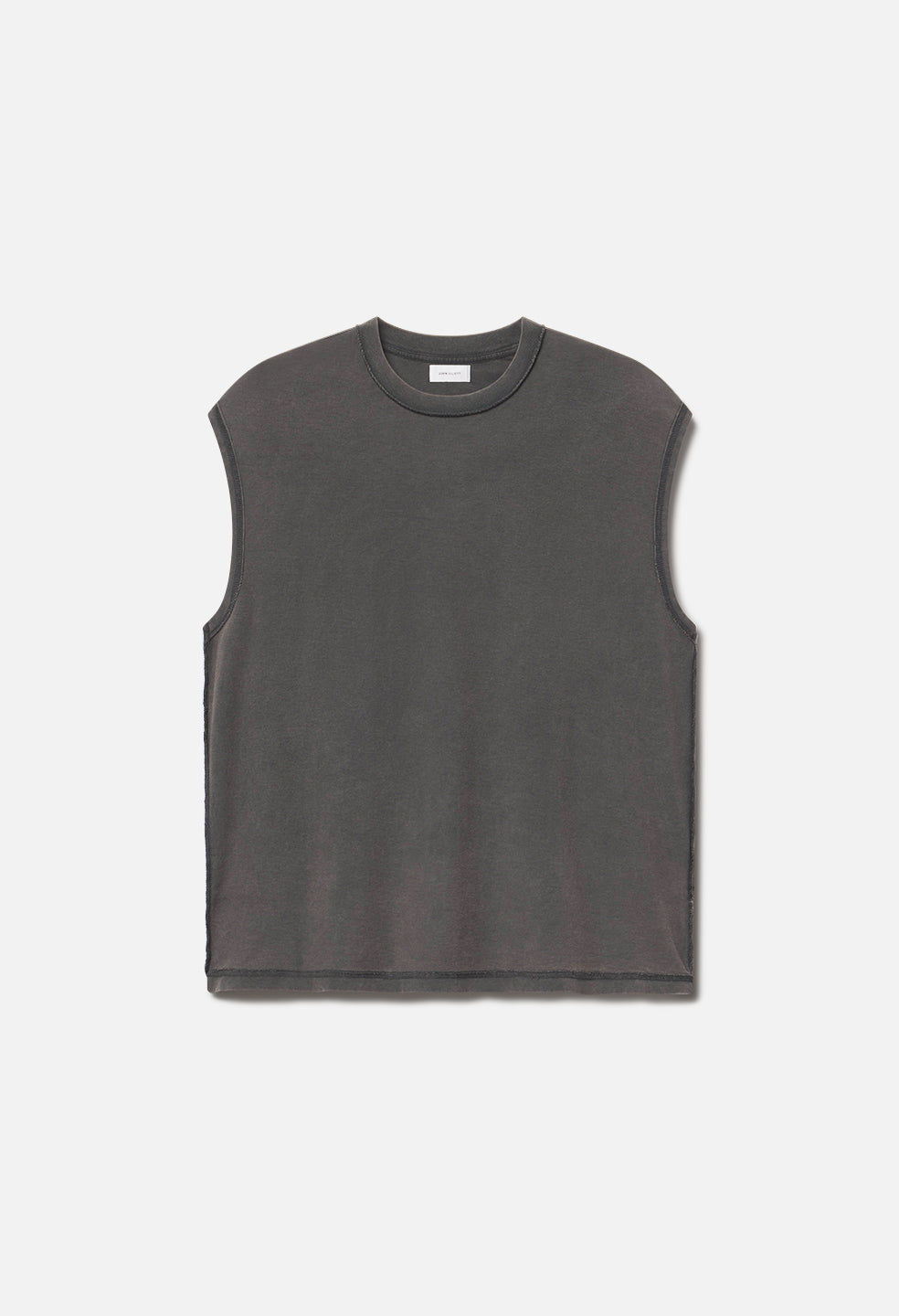 Summer Reversed Cropped Sleeveless / Washed Black