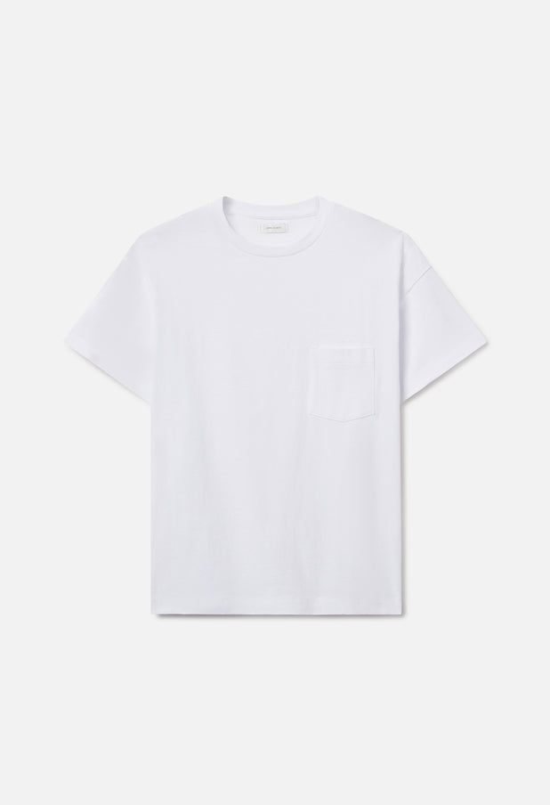 Air Spun Beach Pocket Tee / White