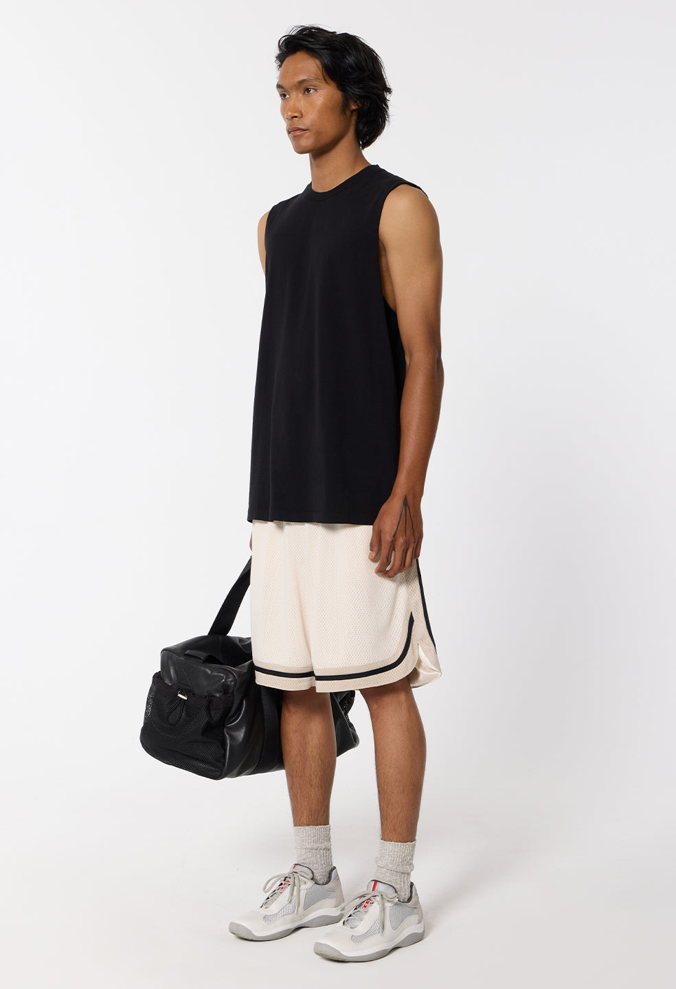 Air Spun Campus Cut-Off Tee / Black