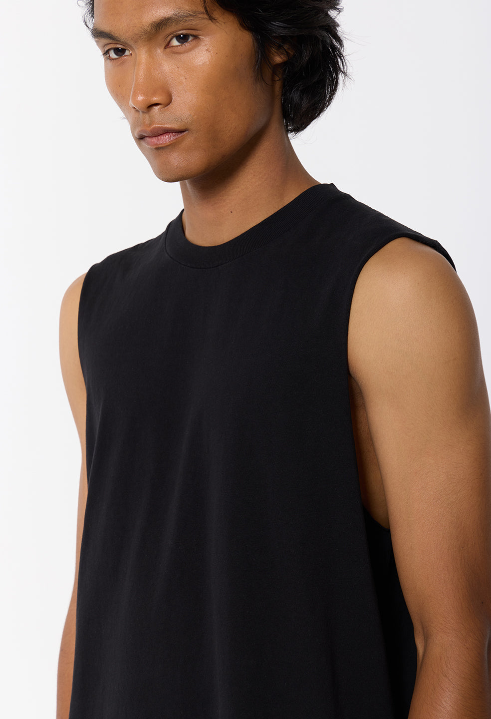 Air Spun Campus Cut-Off Tee / Black