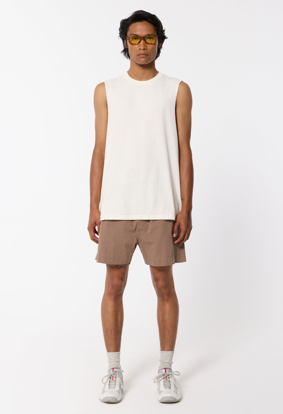 Air Spun Campus Cut-Off Tee / Salt
