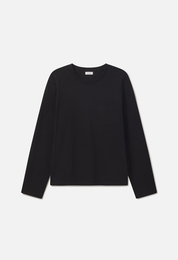 Air Spun LS Beach Pocket Tee / Black