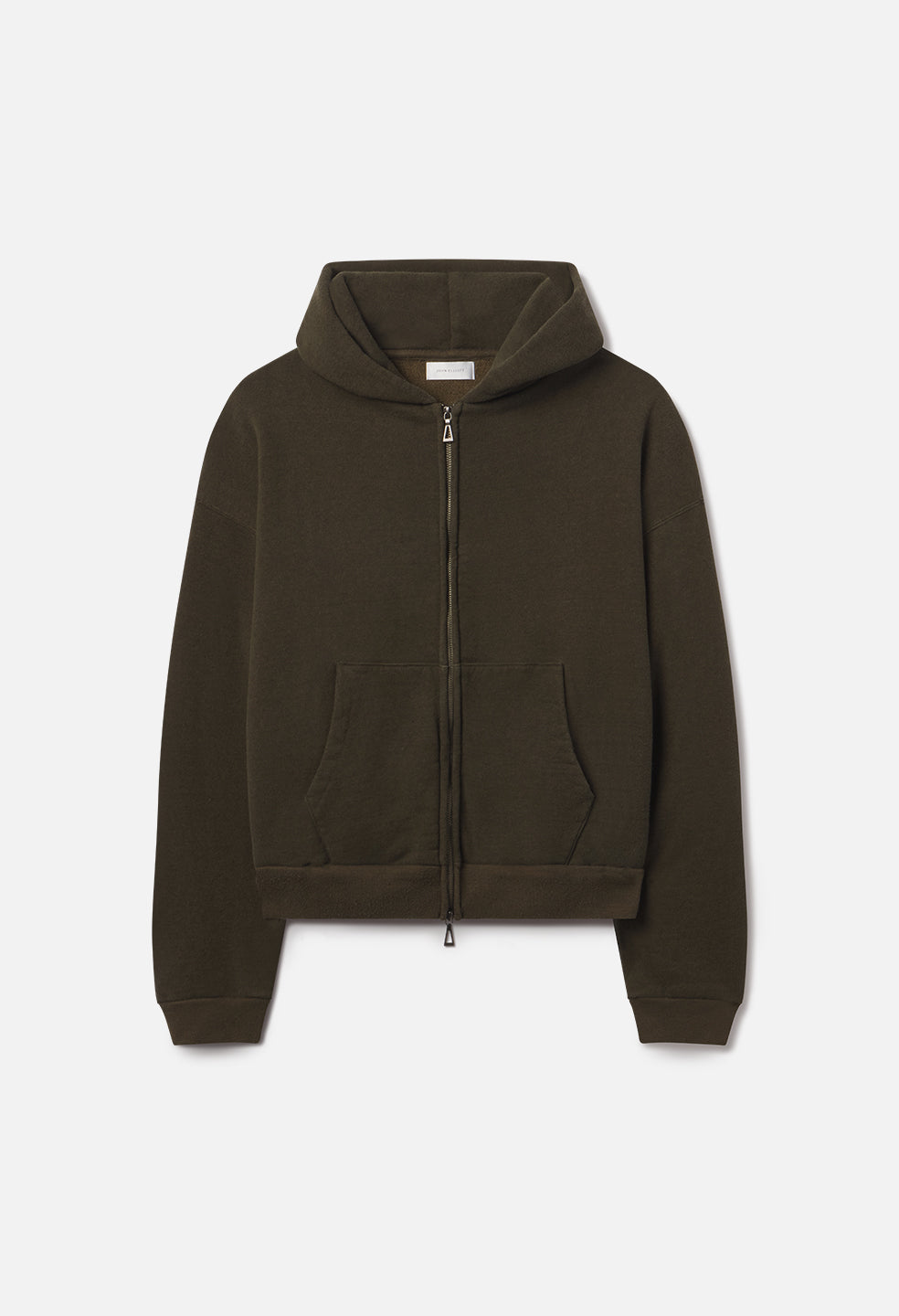 Silk Noil Full-Zip / Olive