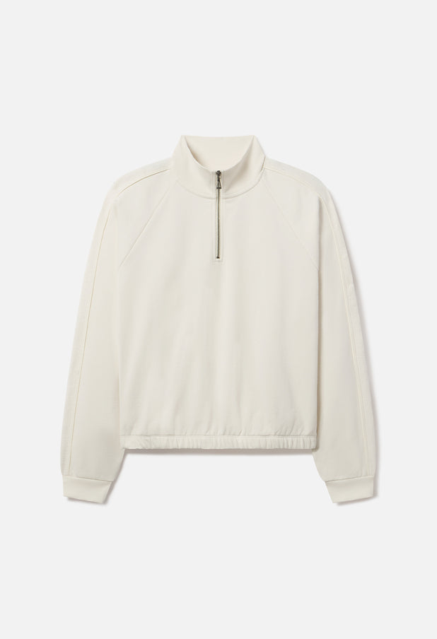 Track Half Zip / Salt