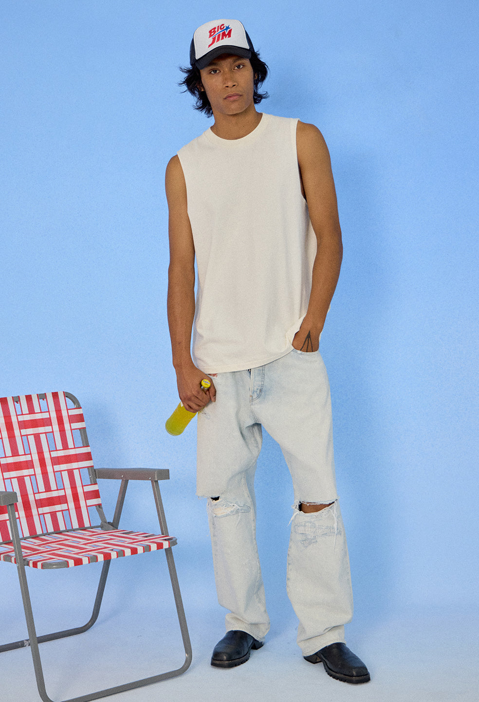 Air Spun Campus Cut-Off Tee / BIg Jim