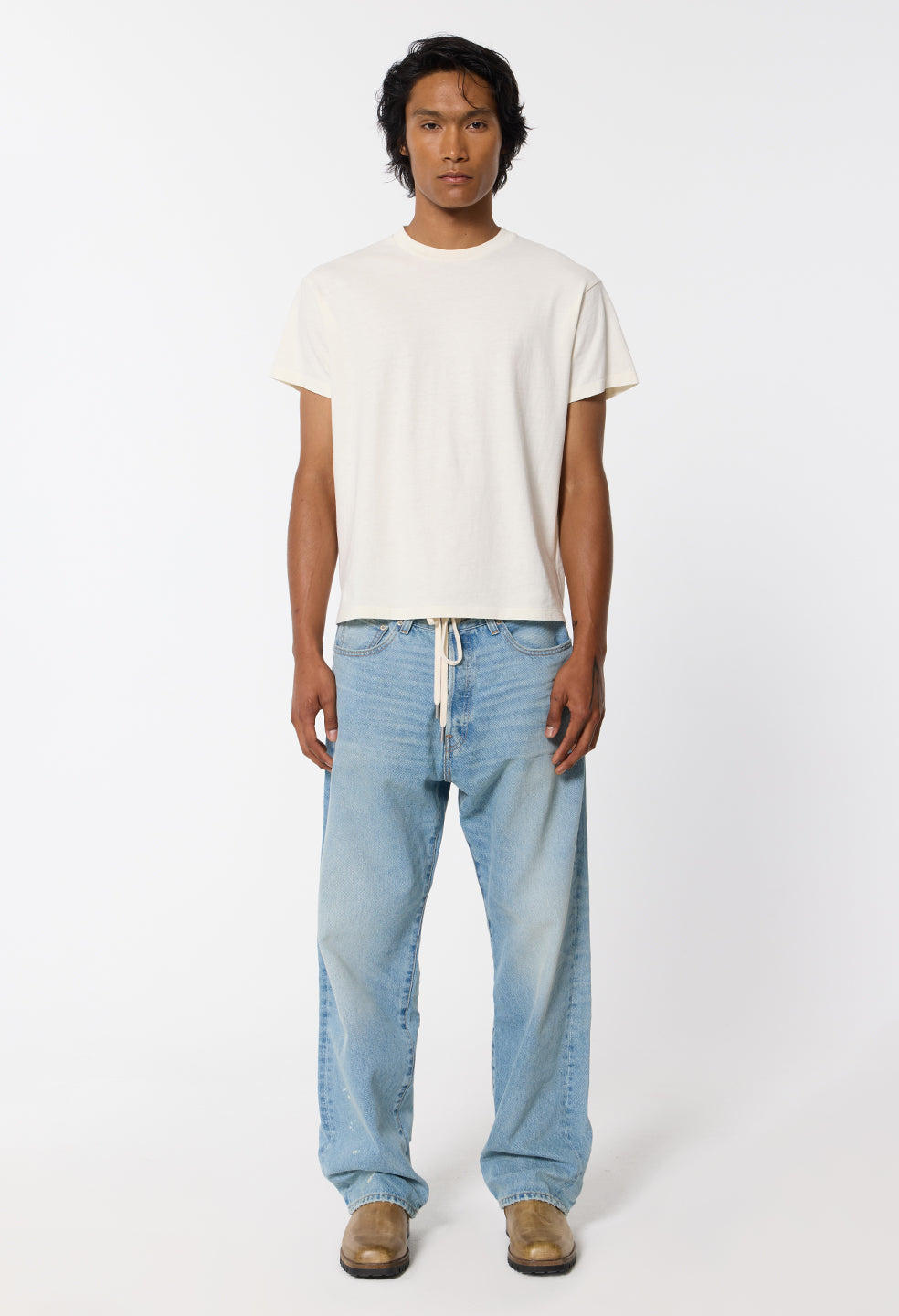 Air Spun Shrunken Tee / Salt