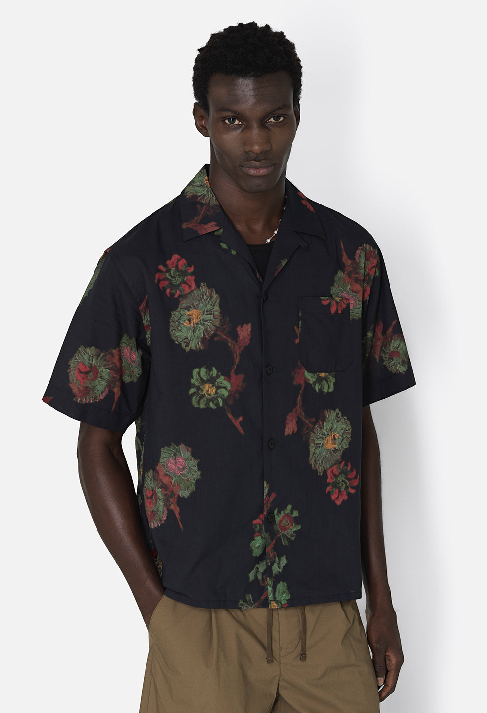 ジョンエリオット John Elliott 青 【 Camp Shirt Men 】 メンズ 