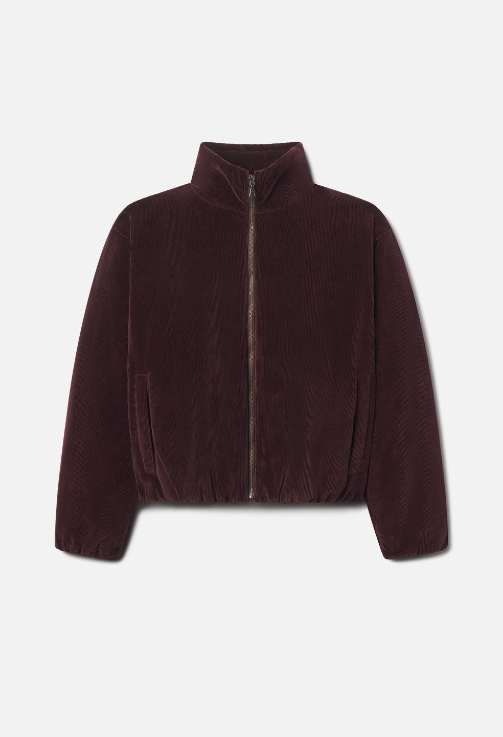 Corduroy Puffer Jacket / Oxblood